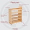 Rev-A-Shelf Maple Wood; Steel, Natural Maple, 11.75 in W, 25.5 in H, 21.63 in D 448-BCSC-11C - alternate 3